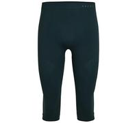 FALKE Men's Warm 3/4 M Ti Functional Yarn Quick Dry 1 Piece Base Layer Bottom, Green Holly 7385, L