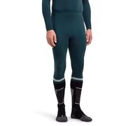 FALKE Men's Warm 3/4 M Ti Functional Yarn Quick Dry 1 Piece Base Layer Bottom, Green Holly 7385 Trend, S