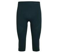 FALKE Men's Warm 3/4 M Ti Functional Yarn Quick Dry 1 Piece Base Layer Bottom, Green Holly 7385, S