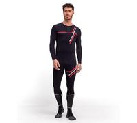 FALKE Men's Warm Anniversary Round Neck M L/s Sh Functional Yarn Quick Dry Base Layer Top 1 Piece, Black 3000, XXL