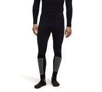 FALKE Men's Warm Long M Ti Functional Yarn Quick Dry 1 Piece Base Layer Bottom, Black 3000, M