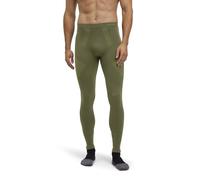 FALKE Men's Warm Long M Ti Functional Yarn Quick Dry 1 Piece Base Layer Bottom, Green Herb 7754, S