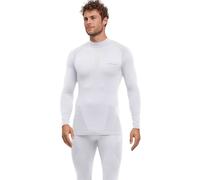 Falke Mens Warm Long Sleeved Turtleneck Tight Fit Shirt - White