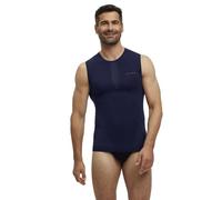 FALKE Men's Warm M S/l Sh Functional Yarn Quick Dry 1 Piece Base Layer Top, Blue Space 6116, XXL
