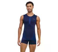 FALKE Men's Warm M S/l Sh Functional Yarn Quick Dry Base Layer Top 1 Piece, Blue Space 6116, S