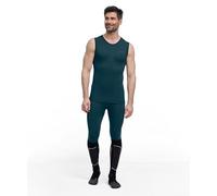 FALKE Men's Warm M S/l Sh Functional Yarn Quick Dry Base Layer Top 1 Piece, Green Holly 7385, M