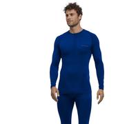 FALKE Men's Warm Round Neck M L/S SH Functional Yarn Quick Dry 1 Piece Base Layer Top, Blue (Yve 6714) - new - eco-friendly, S