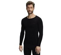 FALKE Men's Warm Round Neck M L/S SH Functional Yarn Quick Dry 1 Piece Base Layer Top, Black (Black 3000), M
