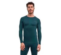 FALKE Men's Warm Round Neck M L/s Sh Functional Yarn Quick Dry Base Layer Top 1 Piece, Green Holly 7385, XL