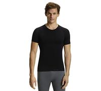 FALKE Men's Warm Round Neck M S/S TS Functional Yarn Quick Dry 1 Piece Base Layer Top, Black (Black 3000), S
