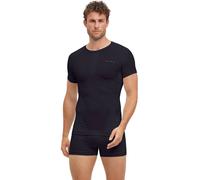 Falke Mens Warm Short Sleeved Tight Fit Shirt - Black