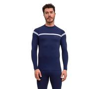 FALKE Men's Warm Turtleneck M L/s Sh Functional Yarn Quick Dry 1 Piece Base Layer Top, Blue Space 6116 Trend, XL