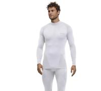 FALKE Men's Warm Turtleneck M L/s Sh Functional Yarn Quick Dry 1 Piece Base Layer Top, White 2860, L