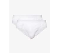 Falke Mens White Tonal Waistband Pack of Two Stretch-cotton Briefs Xl