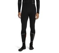 FALKE Men's Wool-Tech 3/4 M Ti Functional Yarn Quick Dry 1 Piece Base Layer Bottom, Black 3000, S