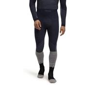 FALKE Men's Wool-Tech 3/4 M TI Functional Yarn Quick Dry 1 Piece Base Layer Bottom, Blue (Space Blue 6116) - Trend, XXL
