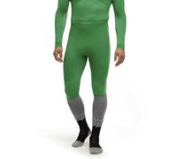 FALKE Men's Wool-Tech 3/4 M TI Functional Yarn Quick Dry 1 Piece Base Layer Bottom, Green (Grassgreen 7014) - Trend, L