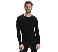 FALKE Men's Wool Tech. Base Layer Top, Thermal, Black (Black 3000), M (1 Piece)