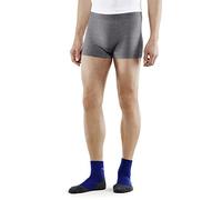 FALKE Men's Wool-Tech Light M Bx Functional Yarn Quick Dry 1 Piece Base Layer Underwear, Grey Grey-Heather 3757, L