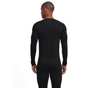 FALKE Men's Wool-Tech Light M L/s Sh Wool Functional Yarn Quick Dry Base Layer Top 1 Piece, Black 3000, L