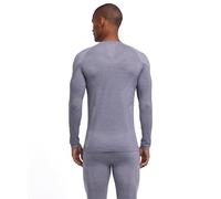 FALKE Men's Wool-Tech Light M L/s Sh Wool Functional Yarn Quick Dry Base Layer Top 1 piece, Grey Grey-Heather 3757, XXL