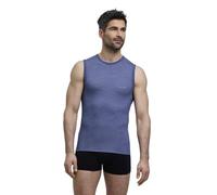 FALKE Men's Wool-Tech Light M S/L SH Functional Yarn Quick Dry 1 Piece Base Layer Top, Blue (Capitain 6751), M