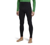 FALKE Men's Wool-Tech Long M Ti Functional Yarn Quick Dry 1 Piece Base Layer Bottom, Black 3000, L