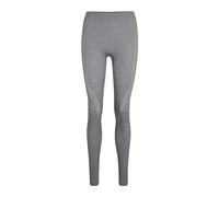 FALKE Men's Wool-Tech Long M Ti Functional Yarn Quick Dry 1 Piece Base Layer Bottom, Grey Grey-Heather 3757, S