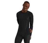 Falke Mens Wool Tech Long Sleeve Shirt - Black