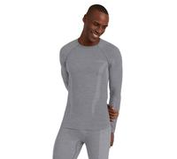 Falke Mens Wool Tech Long Sleeve Shirt - Grey Heather