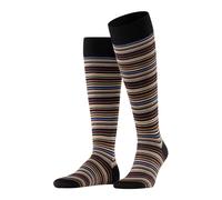 FALKE Men's Microblock M Kh Cotton Long Patterned 1 Pair Knee-High Socks, Grey Grey-White 3030, 8.5-9.5