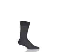 Mens FALKE Milano 100% Fil d'Ecosse Cotton Rib Socks Many Colours/Sizes - 1 Pair