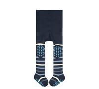 FALKE Unisex Baby Multi Stripe B Ti Cotton Grips On Sole 1 Pair Tights, Blue Space 6116, 6-12 months