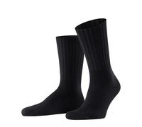 FALKE Men's Nelson M So Wool Plain 1 Pair Socks, Black 3000, 5.5-8