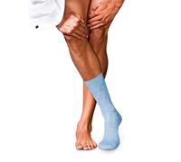 FALKE Men's No. 2 M So Cashmere Plain 1 Pair Socks, Blue Bleue Melange 6266, 7-8
