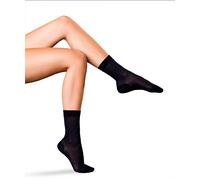 FALKE Women's No. 2 W So Silk Patterned 1 Pair Socks, Blue Dark Navy 6379, 4-5