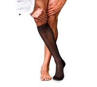 FALKE Men's No. 9 M Kh Cotton Long Plain 1 Pair Knee-High Socks, Brown 5930, 8.5-9.5