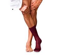 FALKE Men's No. 9 M So Fil D'Écosse Cotton Plain 1 Pair Socks, Red Barolo 8596, 10-11