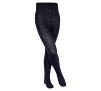 FALKE Unisex Kids Comfort Wool K Ti Warm Thick Plain 1 Pair Tights, Blue Dark Marine 6170, 6-8.5