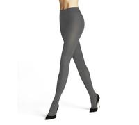 FALKE Women's Family W Ti Sustainable Cotton Plain 1 Pair Tights, Grey Flanell 3210, S-M