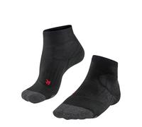 FALKE Men's PL2 Short M Sso Cotton Functional Yarn Anti-Blister 1 Pair Padel Socks, Black 3000, 8-9