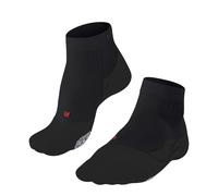 FALKE Women's PL4 Short W Sso Cotton Functional Yarn Anti-Blister 1 Pair Padel Socks, Black 3000, 5.5-6.5