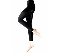 FALKE Women's Pure Matt 100 DEN W LE Opaque Plain 1 Pair Leggings, Black (Black 3009), XL