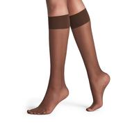 FALKE Women's Pure Matt 20 DEN W Kh Sheer Plain 1 Pair Knee-High Socks, Brown Brenda 5179, 5.5-8