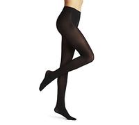 FALKE Womens Pure Matt 50 Tights Semi-Opaque in Plain Black / Marine 1 Pair Pack