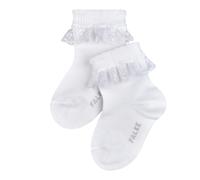 FALKE Unisex Baby Romantic Lace B So Cotton Plain 1 Pair Socks, White 2000, 1-6 months