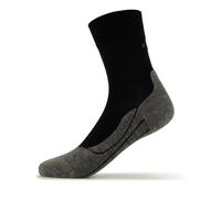 FALKE Men's RU4 Endurance Wool M So Breathable Anti-Blister 1 Pair Running Socks, Black Black-Mix 3010, 5.5-7.5