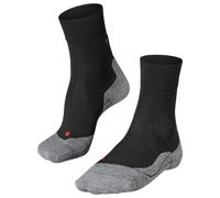 FALKE Mens Ru4 Endurance Wool M Breathable Anti-blister Running Socks, Black Black-Mix 3010, 8-9 EU
