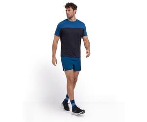 FALKE® RU SS Tee Heat Size M Men's Running T-Shirt in Blue for Optimal Comfort and Performance