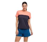 FALKE® RU SS Tee Heat Size M Women's Lightweight Breathable Running T-Shirt in Orange for Optimal Comfort and Performance
